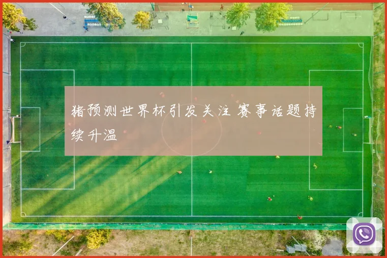 猪预测世界杯引发关注 赛事话题持续升温